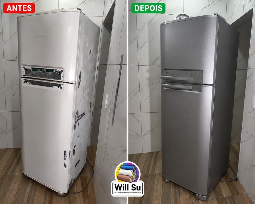 Geladeira antes e depois Willsu